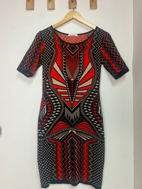 Sweater Knit Dress by Hera Collection | Art Deco | Size Small